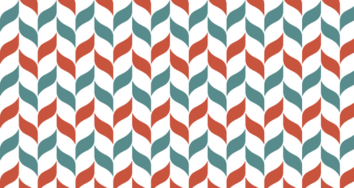 Papier peint géométrique Motif ondulé multicolore