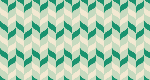 Papier peint géométrique Motif de feuilles vertes