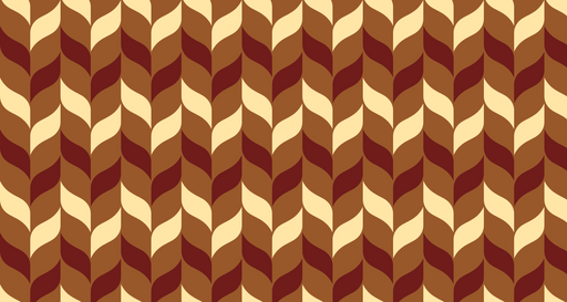 Papier peint rétro Ornements géométriques marron et beige