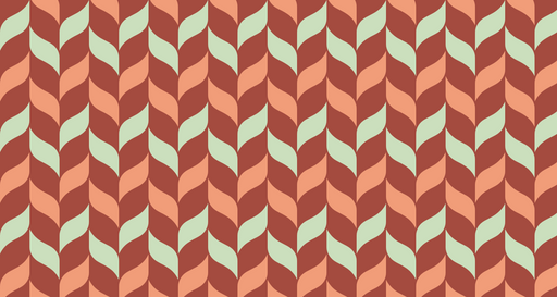 Papier peint géométrique Motif rétro en feuilles tressées