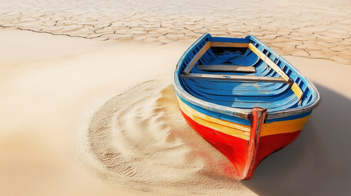 Papier peint bateau coloré Évasion en bord de mer