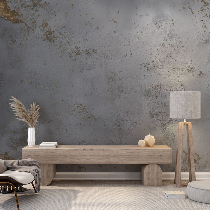 Papier peint patiné | Aspect métallique vieilli