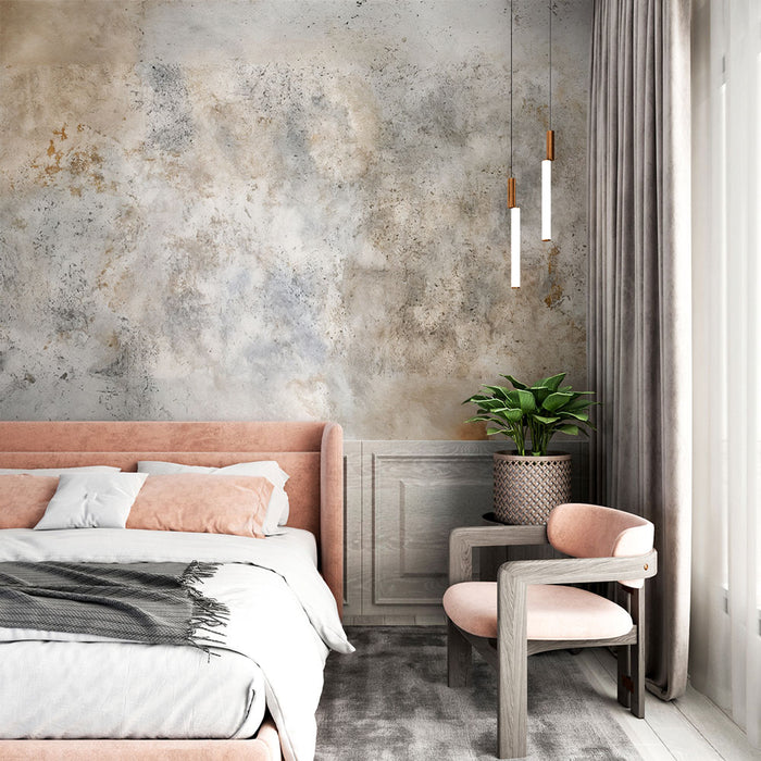 Papier peint effet vieilli | Style rustique et industriel