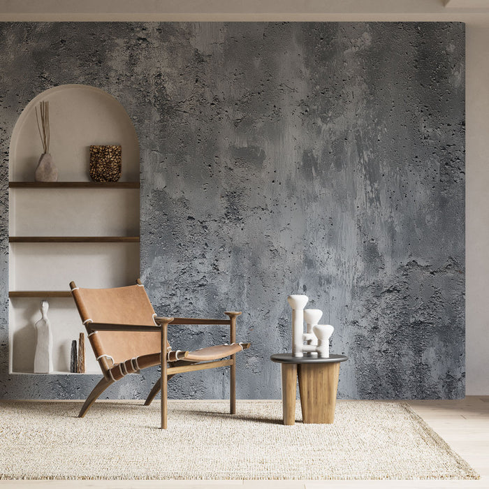 Papier peint effet béton | Ambiance industrielle moderne