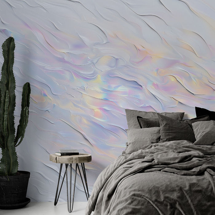 Papier peint irisé | Texture fluide et lumineuse