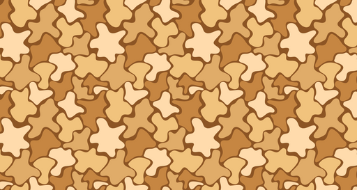 Papier peint abstrait Motif organique beige et marron
