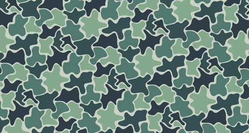 Papier peint camouflage Motif organique vert