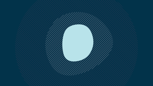 Papier peint abstrait Cercle géométrique bleu