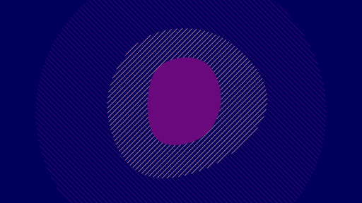 Papier peint géométrique Motif circulaire violet
