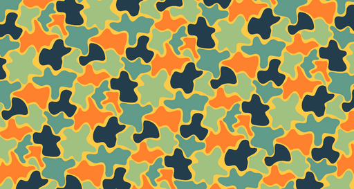 Papier peint camouflage Abstrait multicolore