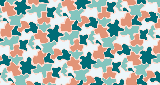 Papier peint abstrait Formes organiques colorées