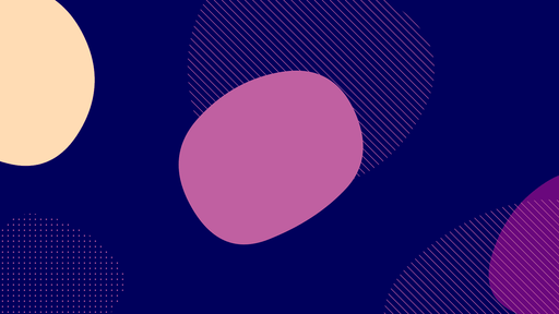 Papier peint abstrait Formes géométriques sur fond bleu