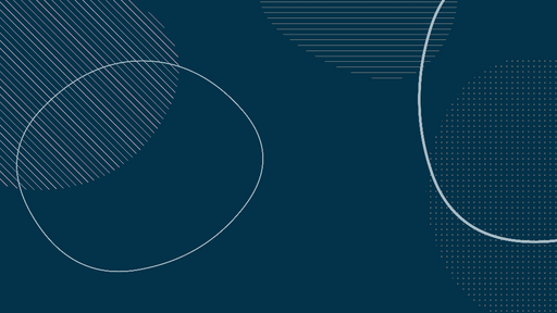 Papier peint géométrique Cercles et rayures bleus