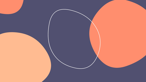 Papier peint abstrait Formes géométriques pastel et violettes