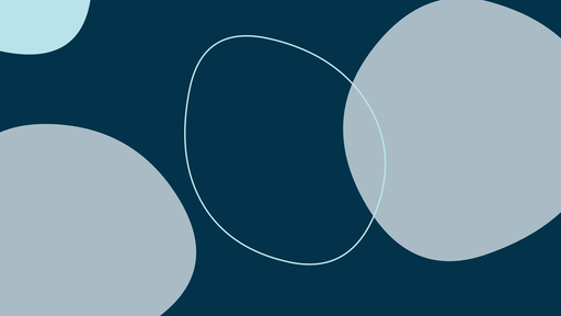 Papier peint abstrait Formes géométriques sur fond bleu