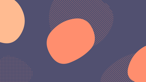 Papier peint abstrait Formes géométriques orange