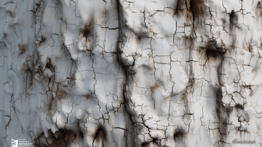 Papier peint craquelé Texture réaliste de fissures