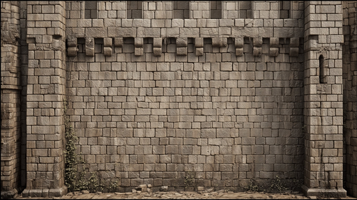 Papier peint château médiéval Mur en pierre ancienne