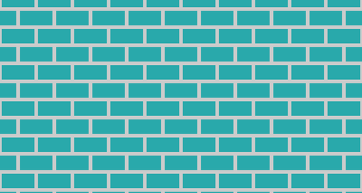 Papier peint briques turquoise Design moderne et épuré