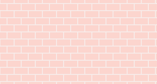 Papier peint motif brique Rose clair