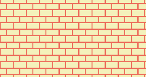 Papier peint briques Design géométrique jaune et rouge