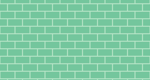 Papier peint brique Vert menthe