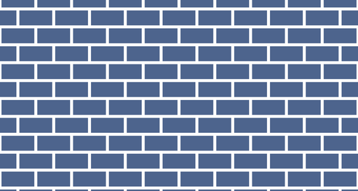 Papier peint brique Motif Bleu Classique