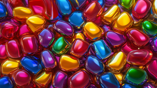 Papier peint multicolore Vibrant et Éclatant