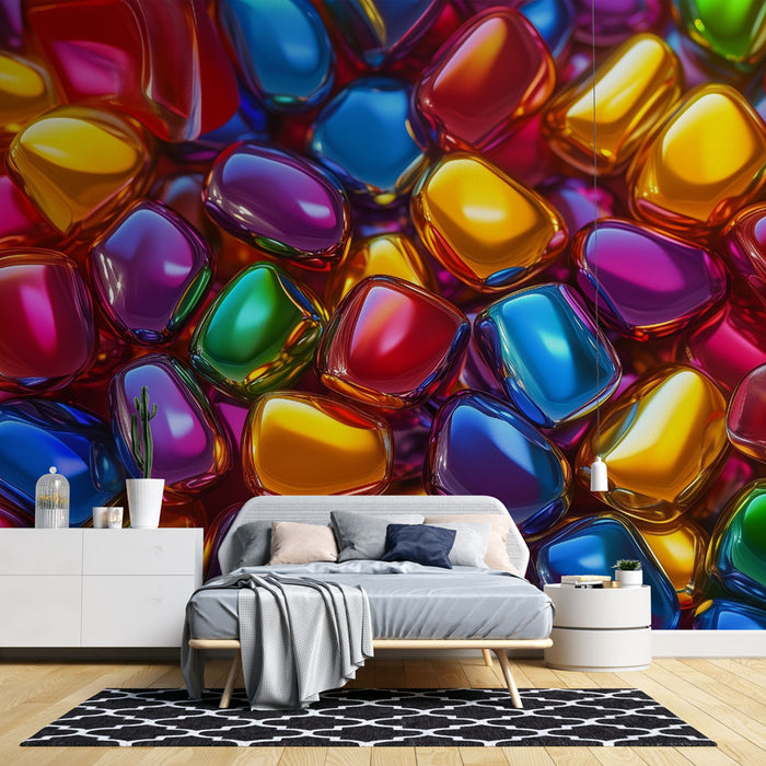 Papier peint multicolore | Vibrant et Éclatant
