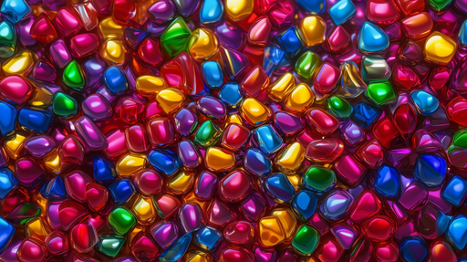 Papier peint pierres colorées Explosion de couleurs vives