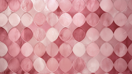 Papier peint cercles roses Design moderne et élégant