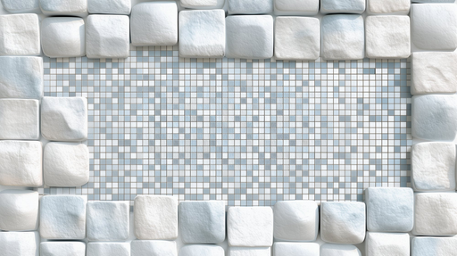 Papier peint mosaïque et pierre Design moderne et élégant