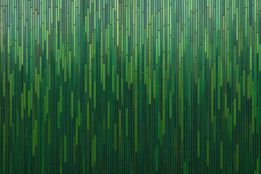 Papier peint bambou Teintes vertes élégantes