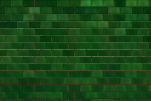 Papier peint briques vertes Style moderne et élégant