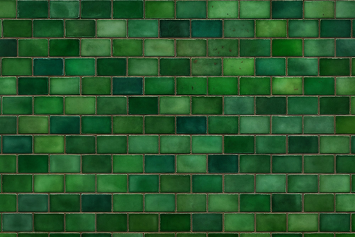 Papier peint briques vertes Texture luxuriante et moderne