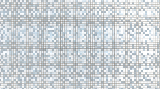 Papier peint mosaïque moderne Motif pixelisé blanc et bleu clair