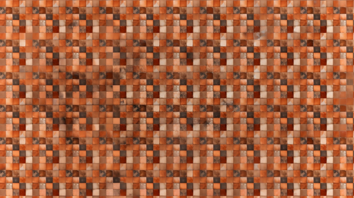 Papier peint mosaïque orange Design géométrique et texturé