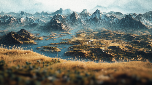 Papier peint paysage montagne Panorama majestueux