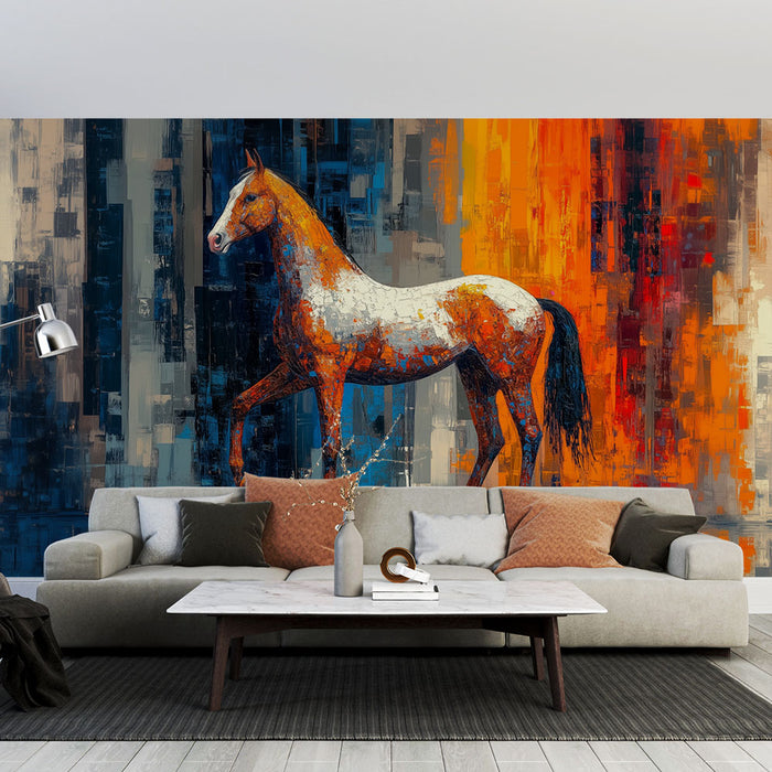 Papier peint Cheval | Art Abstrait et Coloré