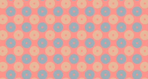 Papier peint rétro Cercles multicolores géométriques