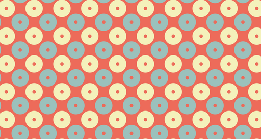 Papier peint rétro Cercles colorés et géométriques