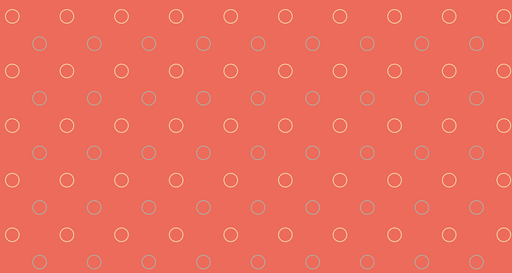Papier peint à pois Cercle minimaliste sur fond corail