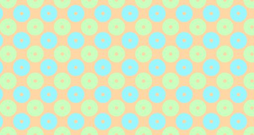 Papier peint motif cercles Design pastel rétro