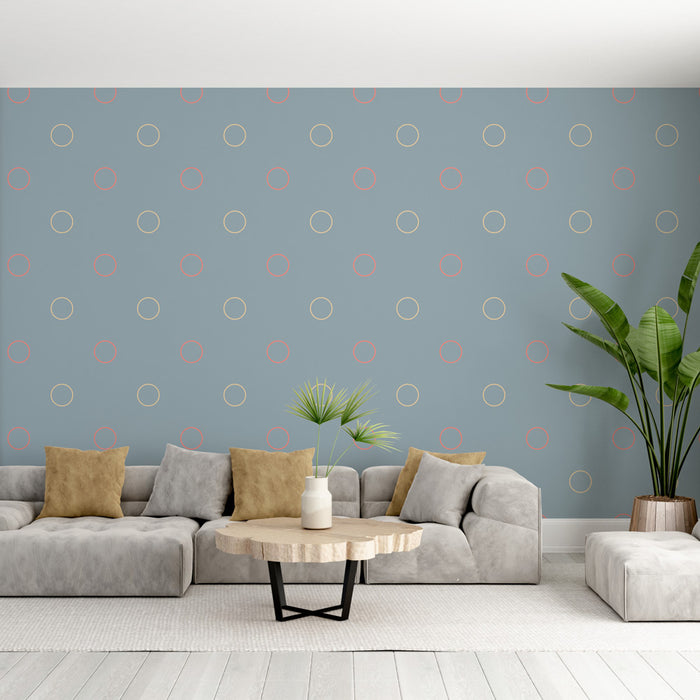 Papier peint pois | Design pastel moderne