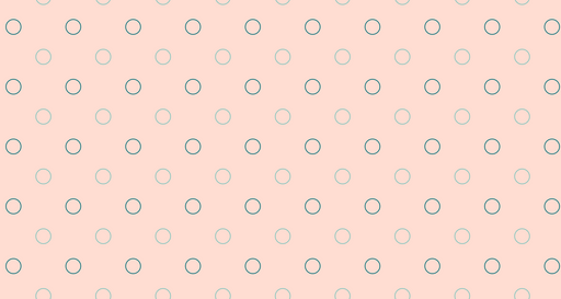 Papier peint à pois Fond rose et cercles noirs