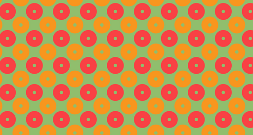 Papier peint rétro Motif cercles multicolores