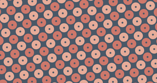 Papier peint géométrique Cercles roses et navy