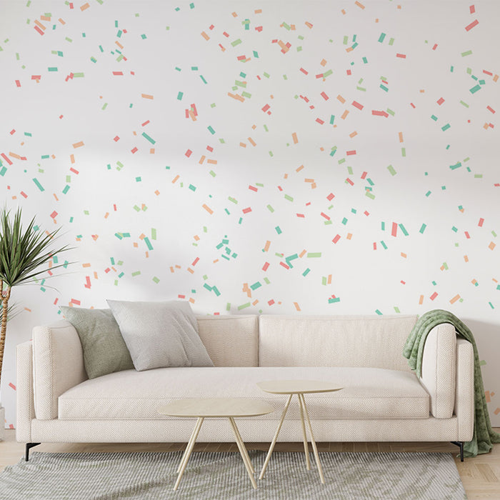 Papier peint confettis | Multicolore pastel