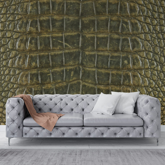 Papier peint peau de reptile | Effet cuir texturé