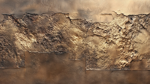 Papier peint texturé Motif doré et bronze